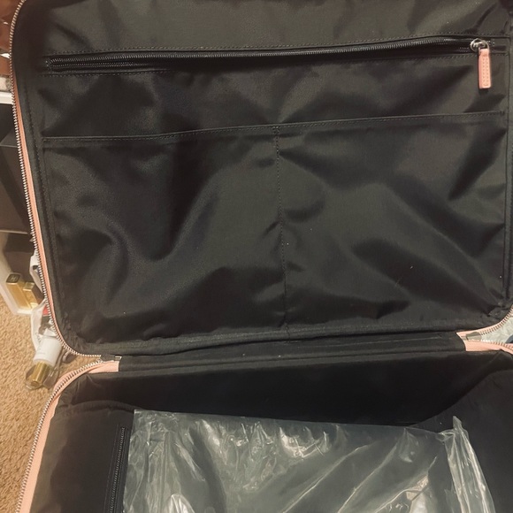 MCM Calfskin Ottomar Monogram Trolley Wheeled Suitcase Pink - Picture 11 of 13